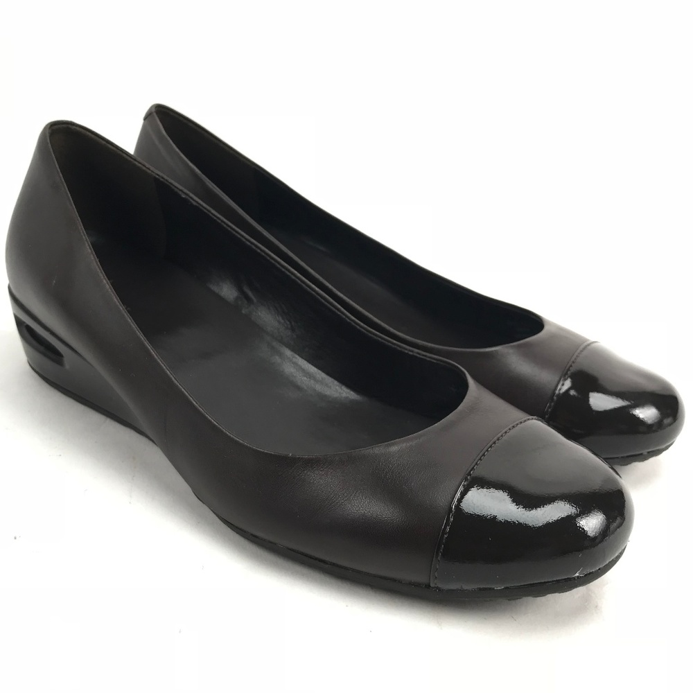 Cole Haan Pumps Wedge Heel NIKEAIR BROWN 9.5B